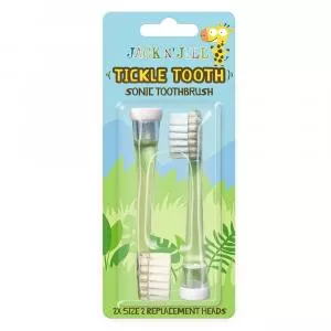  Têtes de remplacement pour la brosse à dents sonique Tickle Tooth (2 pièces) - pour les plus petits enfants