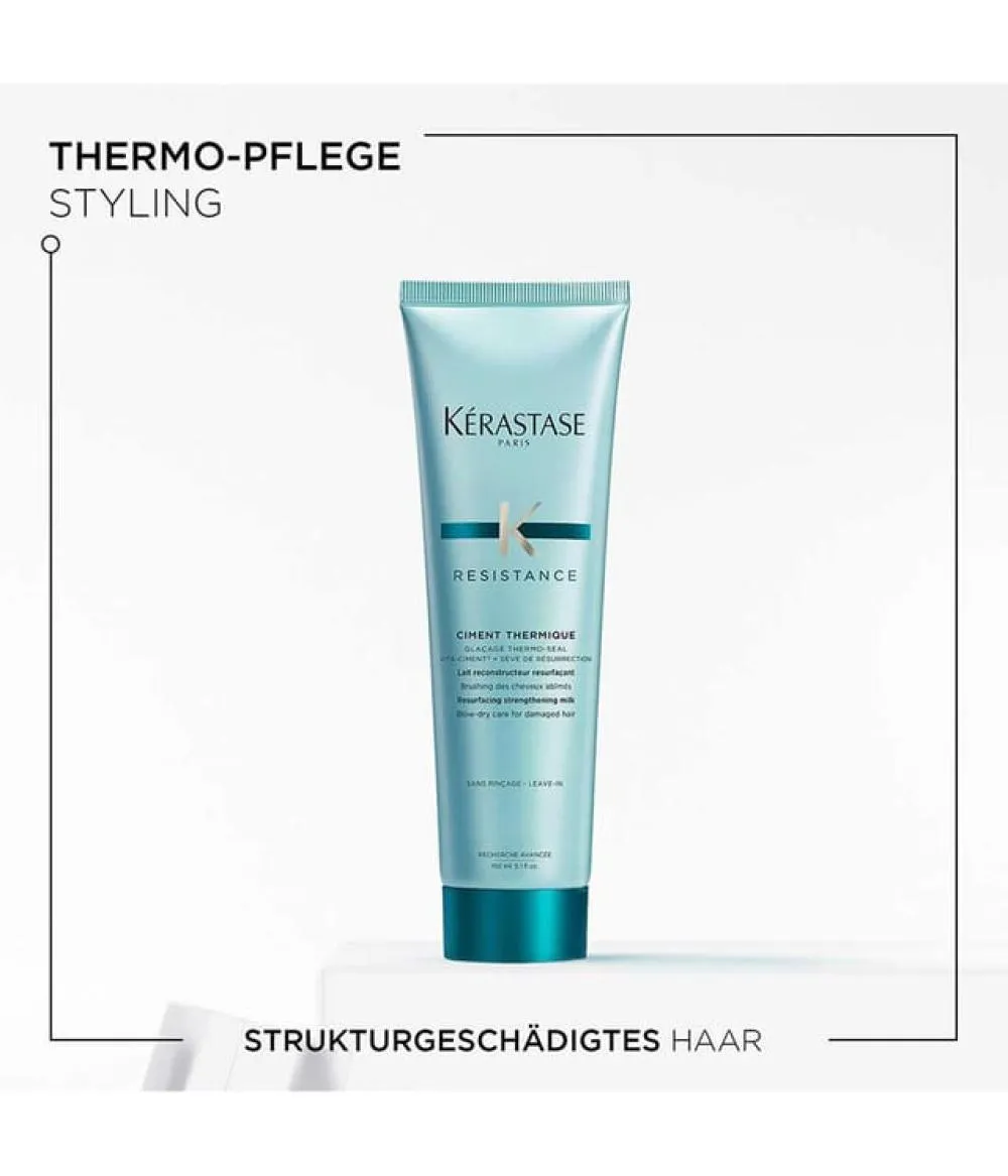 Résistance Ciment Thermique Lait pour cheveux fragilisés soin réparateur thermo-actif 150 ml