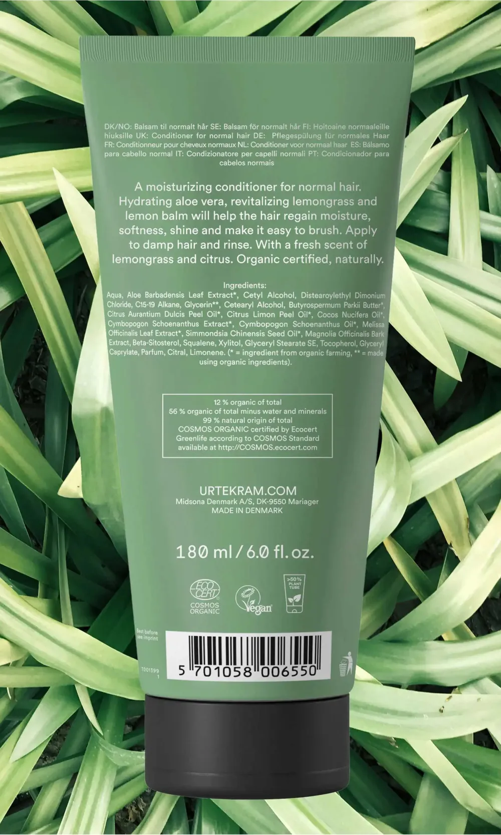 Urtekram Conditionneur Citronnelle 180 ml BIO