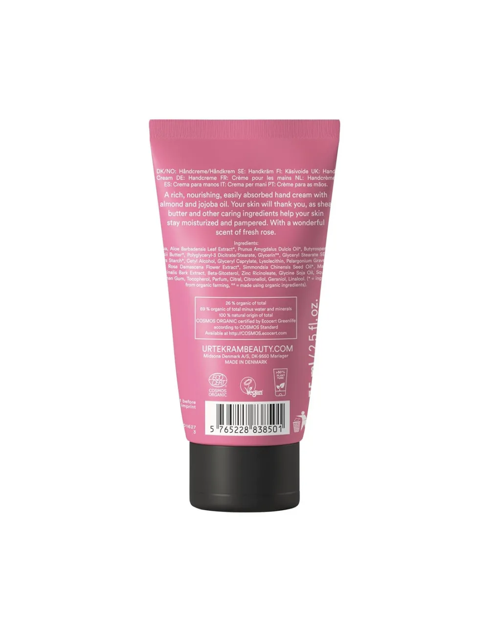 Urtekram Après-shampooing rose 180ml BIO, VEG