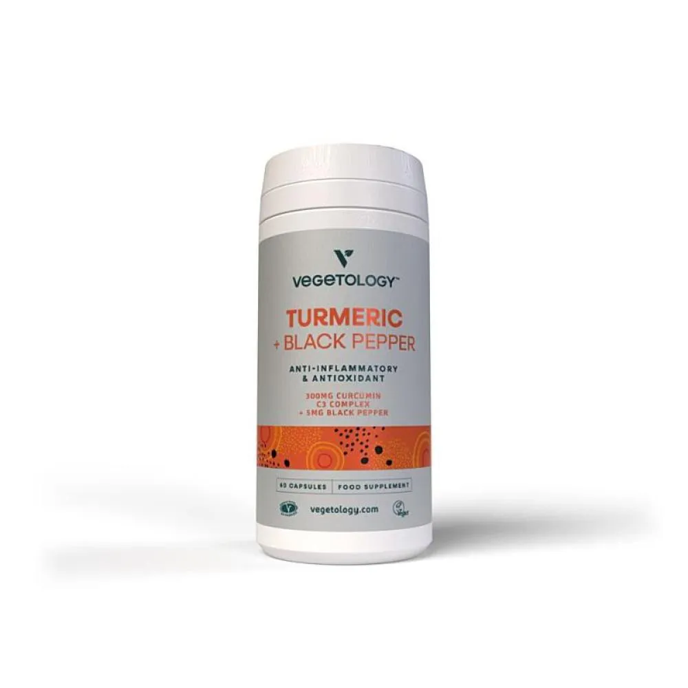 Vegetology Curcumine et pipérine, 60 gélules