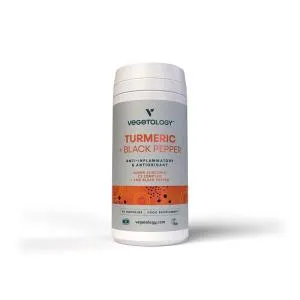 Vegetology Curcumine et pipérine, 60 gélules