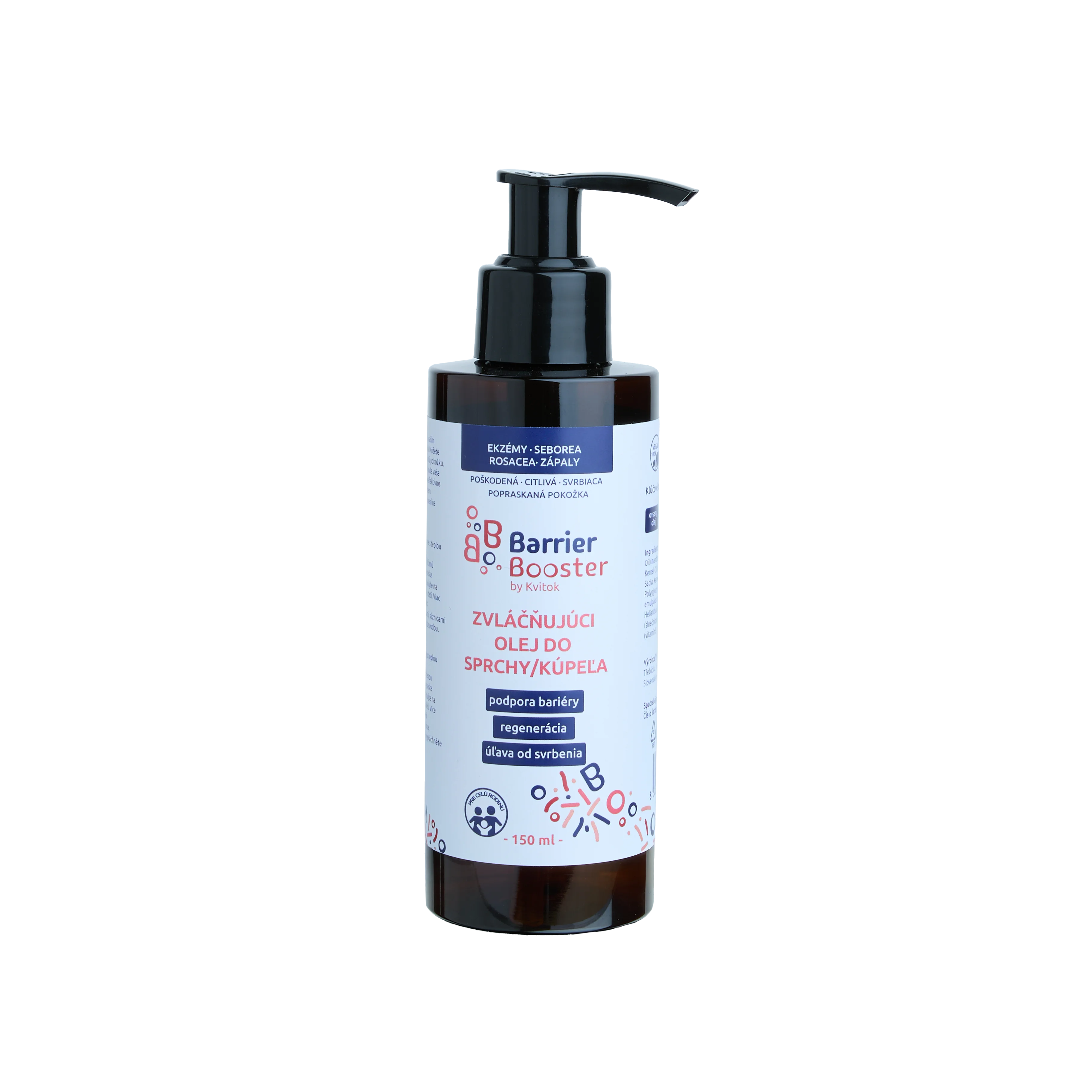 Kvitok Barrier Booster Huile de douche et bain adoucissante (150 ml) - pour une peau douce comme de la soie