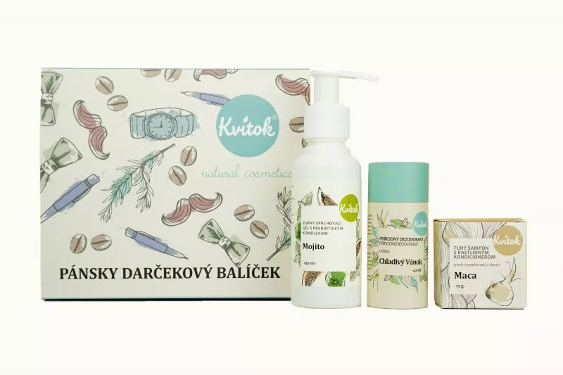 Kvitok Paquet cosmétique cadeau pour hommes - soins des cheveux, du corps et des aisselles