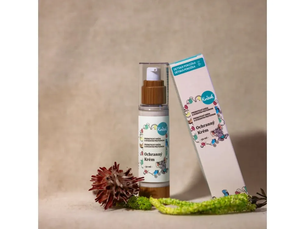 Kvitok Crème protectrice prébiotique pour enfants - corps entier avec protéines d'avoine (50 ml) - protège contre les influences extérieures