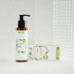 Kvitok Gel douche doux Mojito avec complexe prébiotique (100 ml) - avec un parfum frais de menthe et de citron vert
