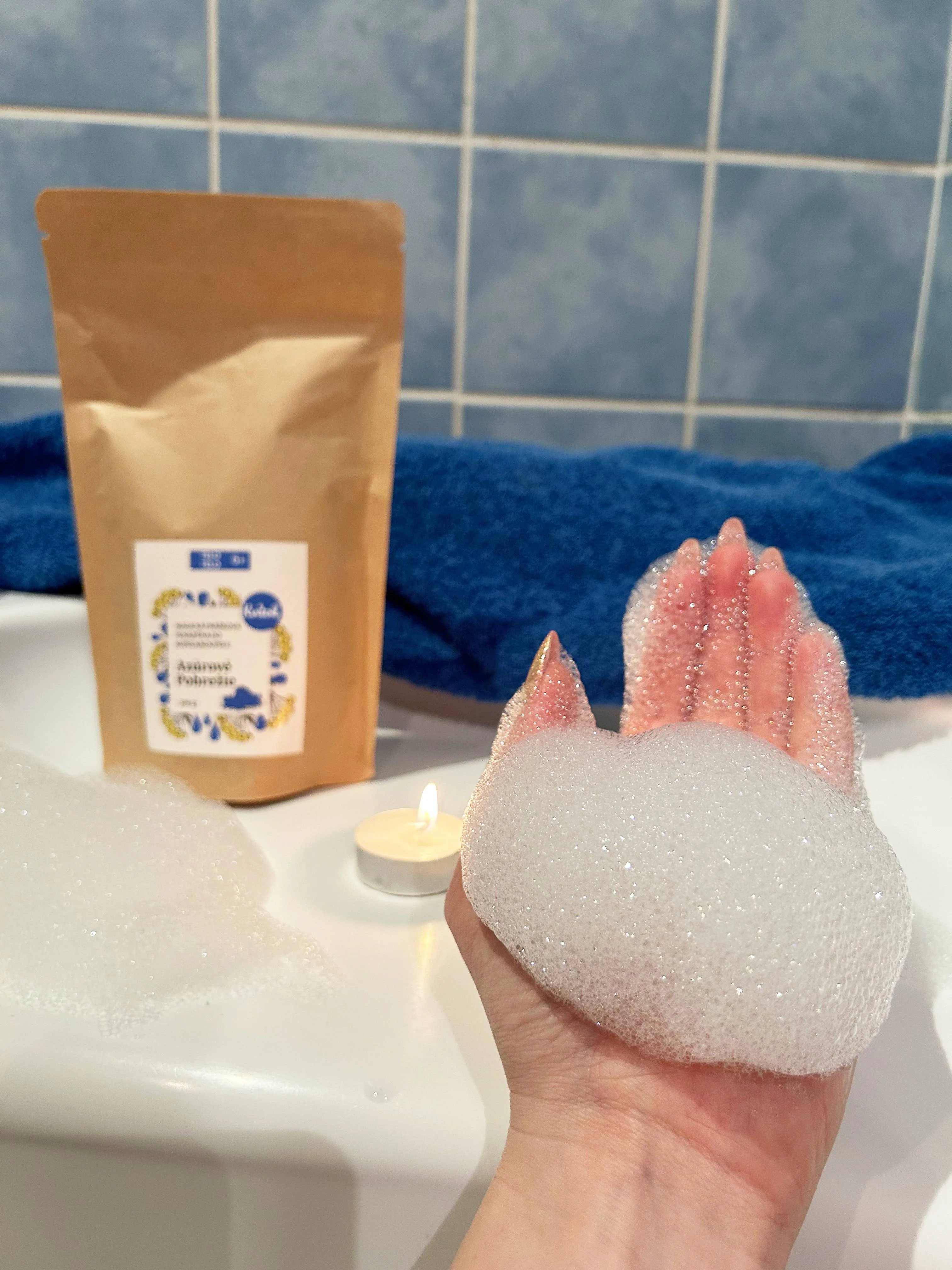 Kvitok Mousse de bain magique Côte d’Azur 300 g - mousse abondamment