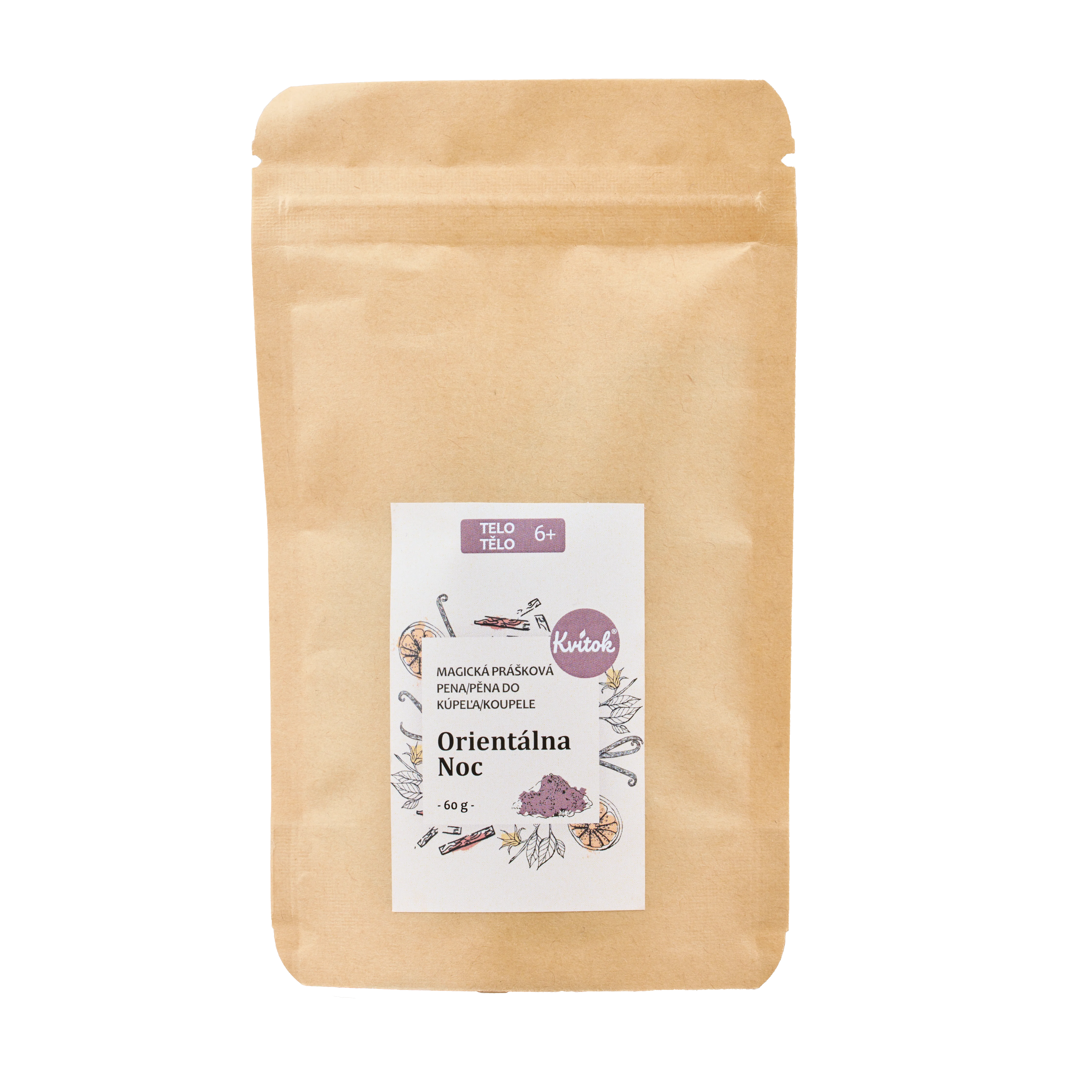 Kvitok Mousse de bain magique Nuit orientale 60 g - mousse abondamment