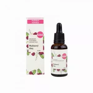 Kvitok Huile pour le visage à la framboise non raffinée BIO (30 ml) - avec un léger parfum de framboise