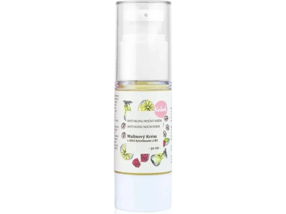 Kvitok Crème de nuit à la framboise pour les peaux matures 40 (30 ml) - hydrate et raffermit