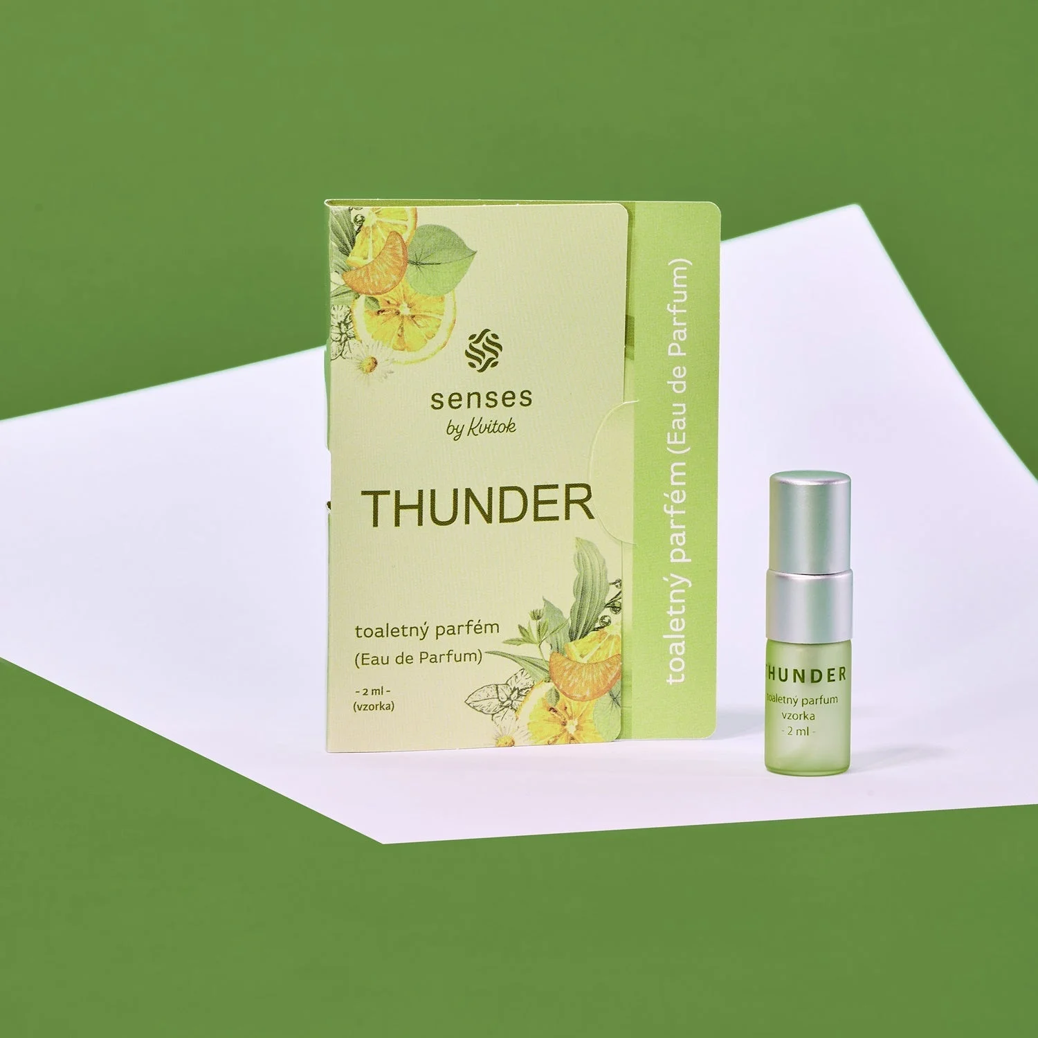 Kvitok Senses Parfum Thunder - échantillon (2 ml) - parfum frais et épicé