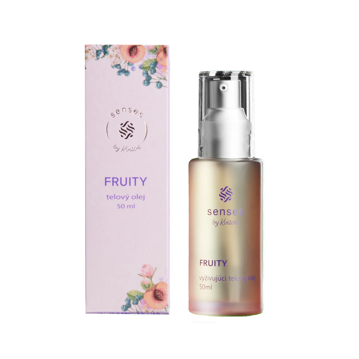 Kvitok Senses Huile corporelle nourrissante Fruity (50 ml) - au parfum de framboise, cassis et vanille