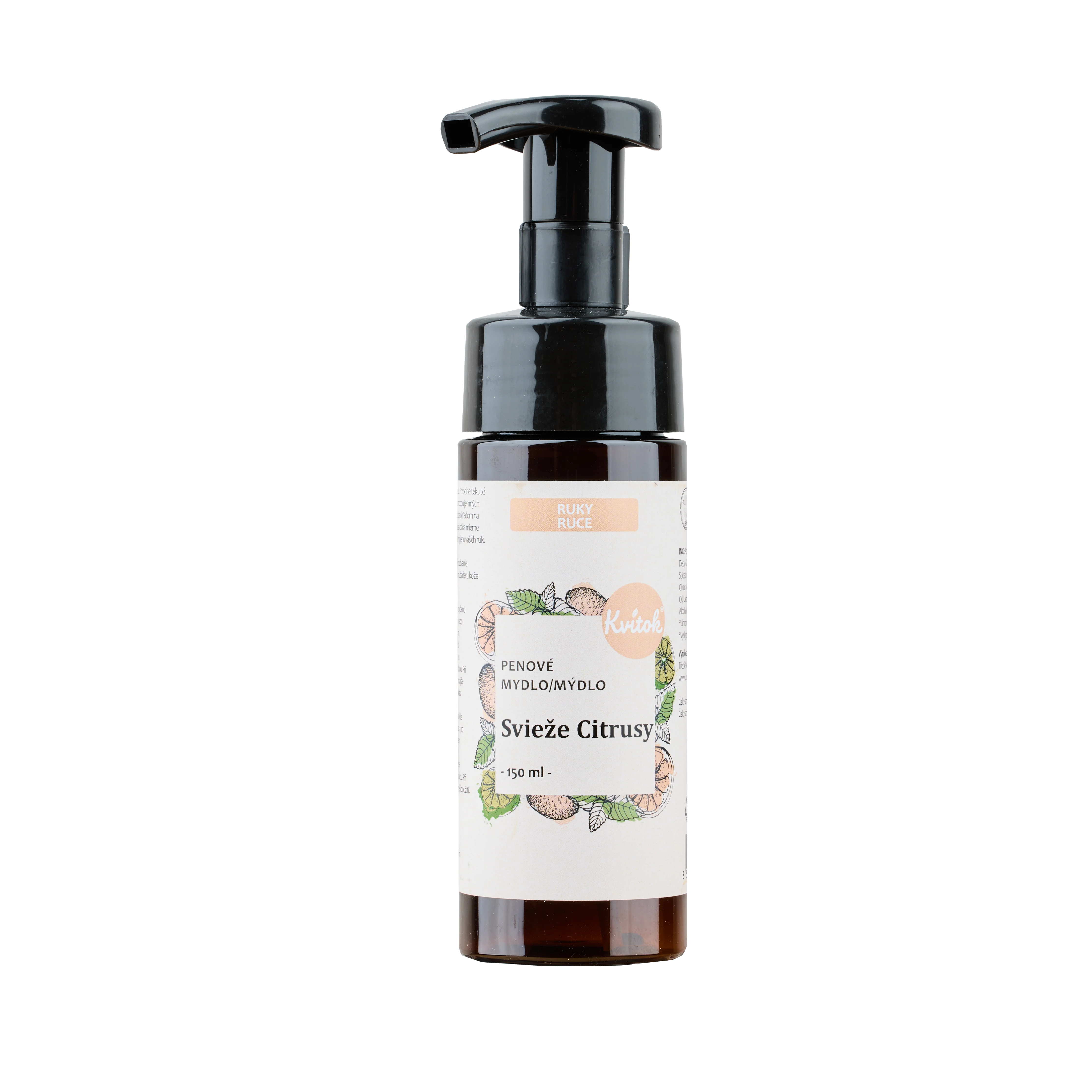 Kvitok Savon mousse liquide Agrumes frais (150 ml) - au merveilleux parfum frais