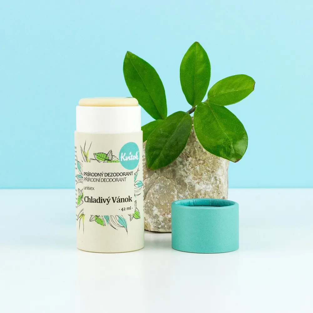 Kvitok Déodorant solide Cool Breeze (42 ml) - efficace jusqu'à 24 heures