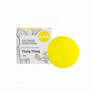 Kvitok Shampooing raide avec conditionneur pour cheveux légers Ylang Ylang XXL (50 g) - mousse merveilleusement bien