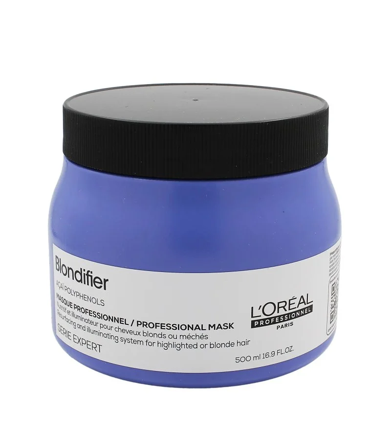 Professionnel Serie Expert Blondifier masque illuminateur pour cheveux méchés ou blonds 500 ml