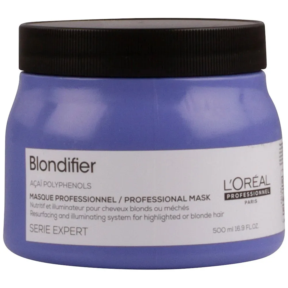 Professionnel Serie Expert Blondifier masque illuminateur pour cheveux méchés ou blonds 500 ml
