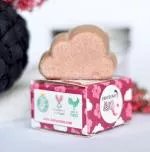 Lamazuna Savon dur pour le nettoyage du visage pour les peaux sèches et sensibles - hibiscus (25 g)