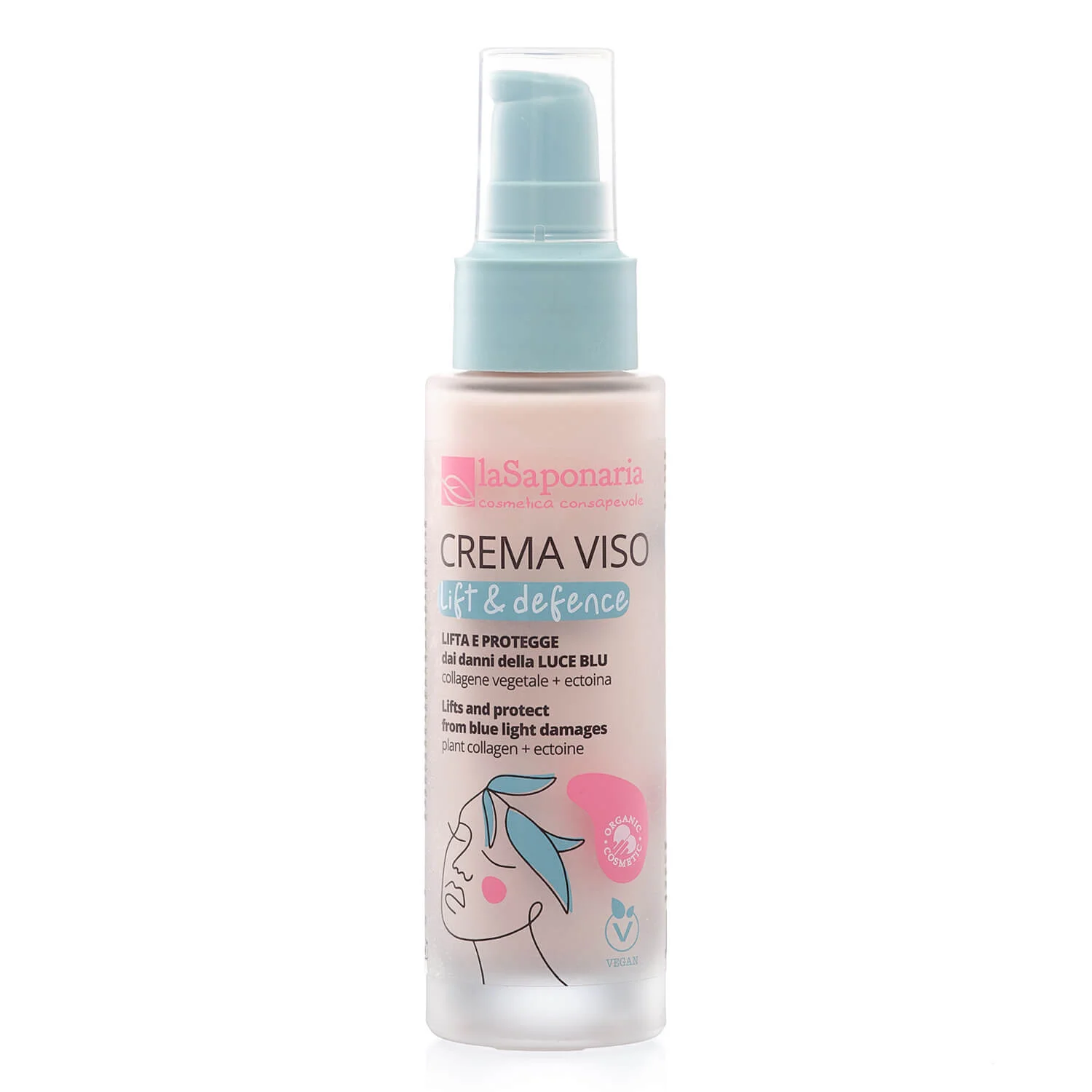 laSaponaria Crème de jour Lift & Defence pour peaux matures BIO (50 ml) - au collagène végétal et à l’ectoïne