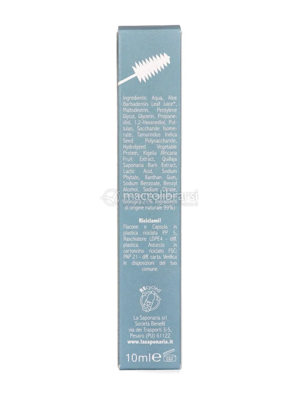 laSaponaria Gel fixateur pour les sourcils à la Phyto-kératine BIO - transparent (10 ml) - fixe la forme des sourcils