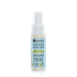 laSaponaria Spray intime sans rinçage au thé vert bio (50 ml) - hygiène intime rapide, à tout moment et partout