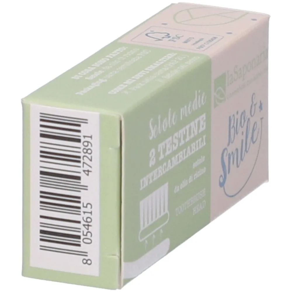 laSaponaria Têtes de brosse à dents de rechange (moyennes) (2 pcs)