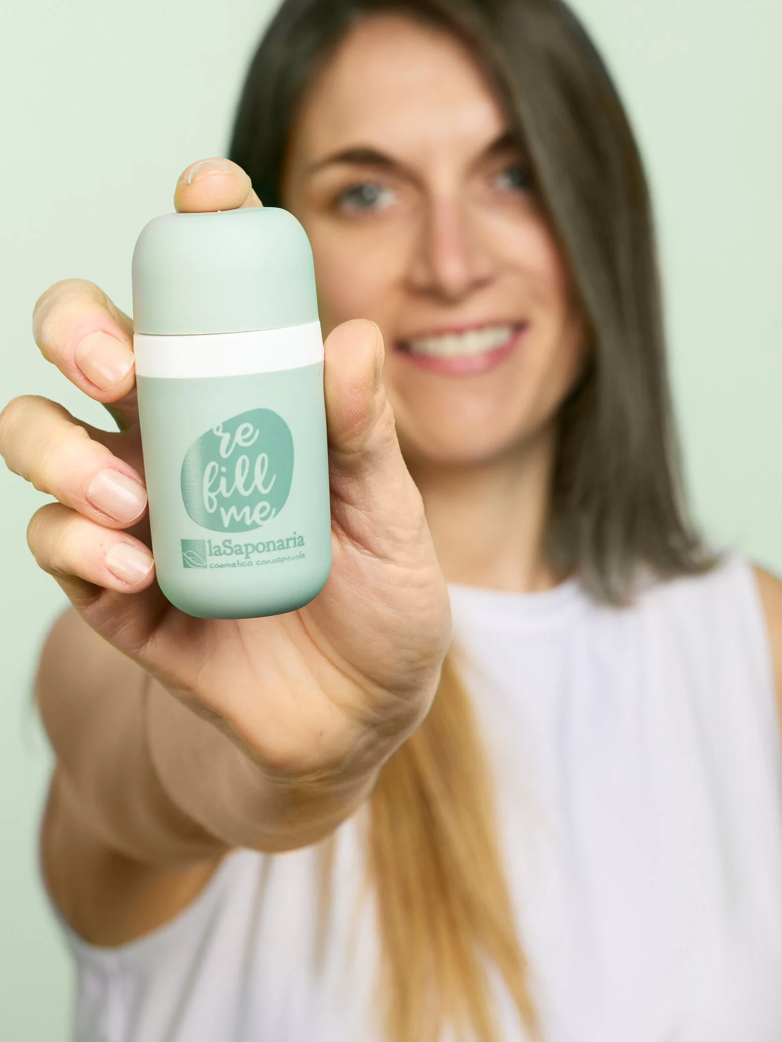 laSaponaria Recharge pour déodorant roll-on Sunrise - Mangue & Pamplemousse BIO (40 ml) - parfum tropical