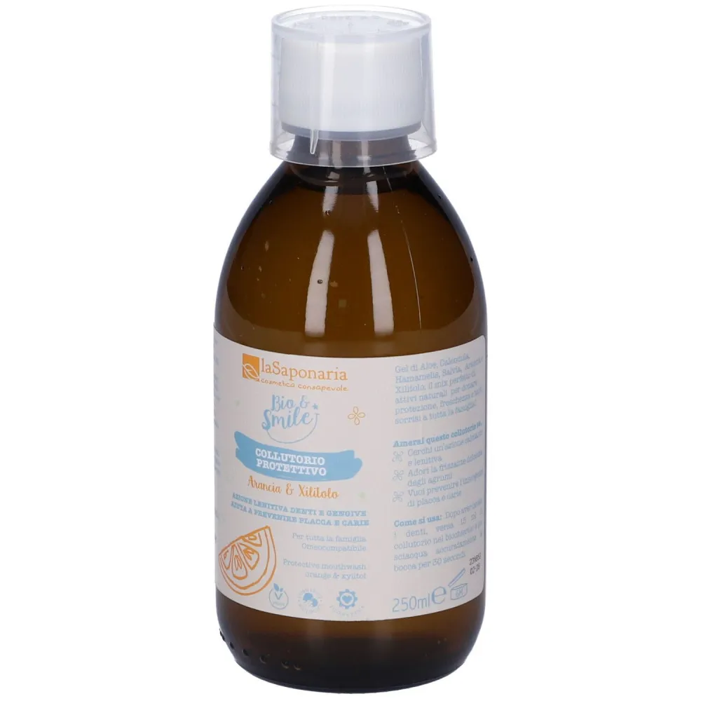 laSaponaria Bain de bouche protecteur à l'orange et au xylitol BIO (250 ml)