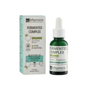 laSaponaria Sérum visage - Complexe fermenté BIO (30 ml) - pour une peau plus élastique, plus éclatante et plus lisse