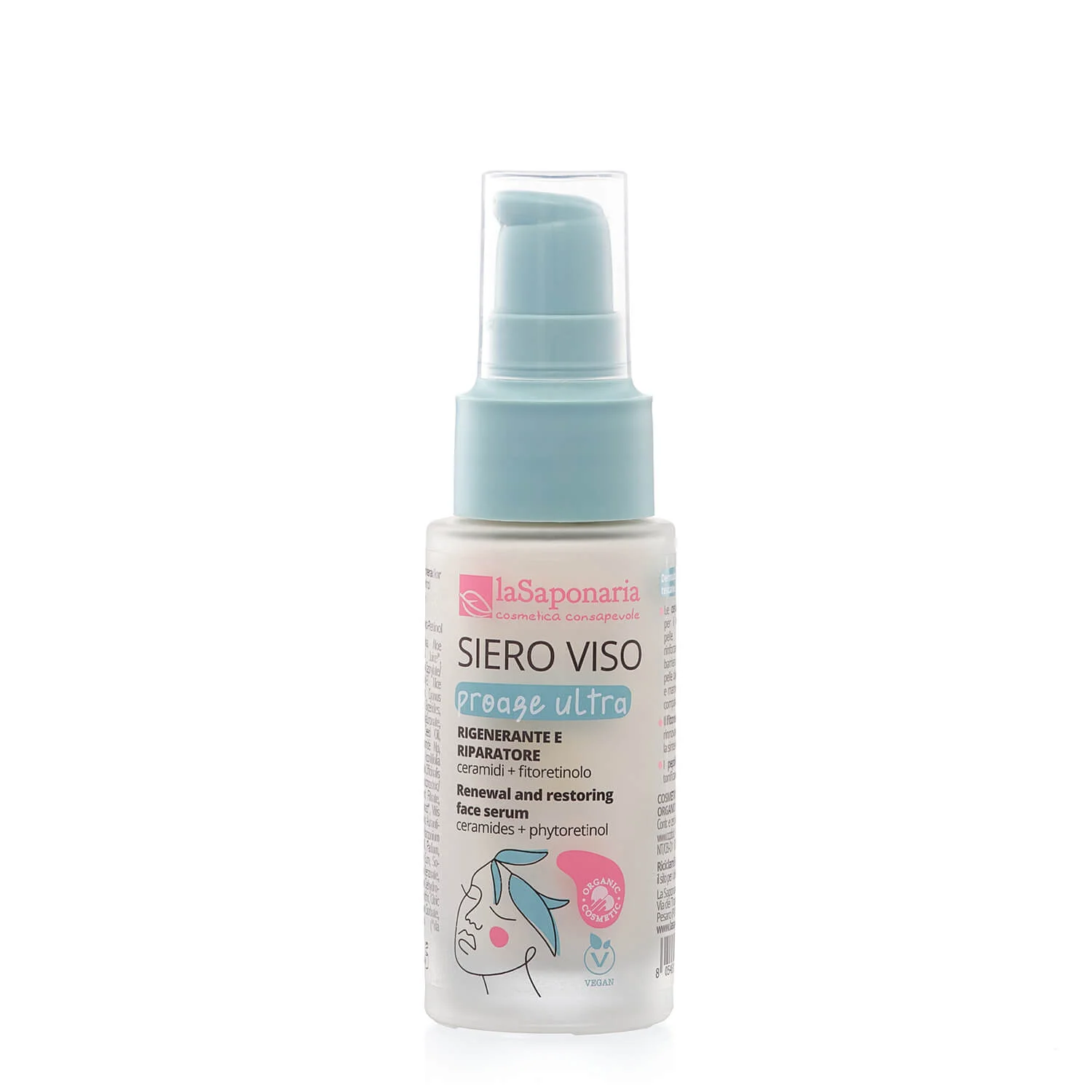 laSaponaria Sérum visage Proage Ultra BIO pour peaux matures (30 ml) - aux céramides et au phyto-rétinol