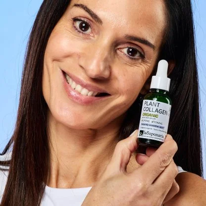 laSaponaria Sérum visage - Collagène végétal BIO (30 ml) - pour une peau plus lisse et plus ferme