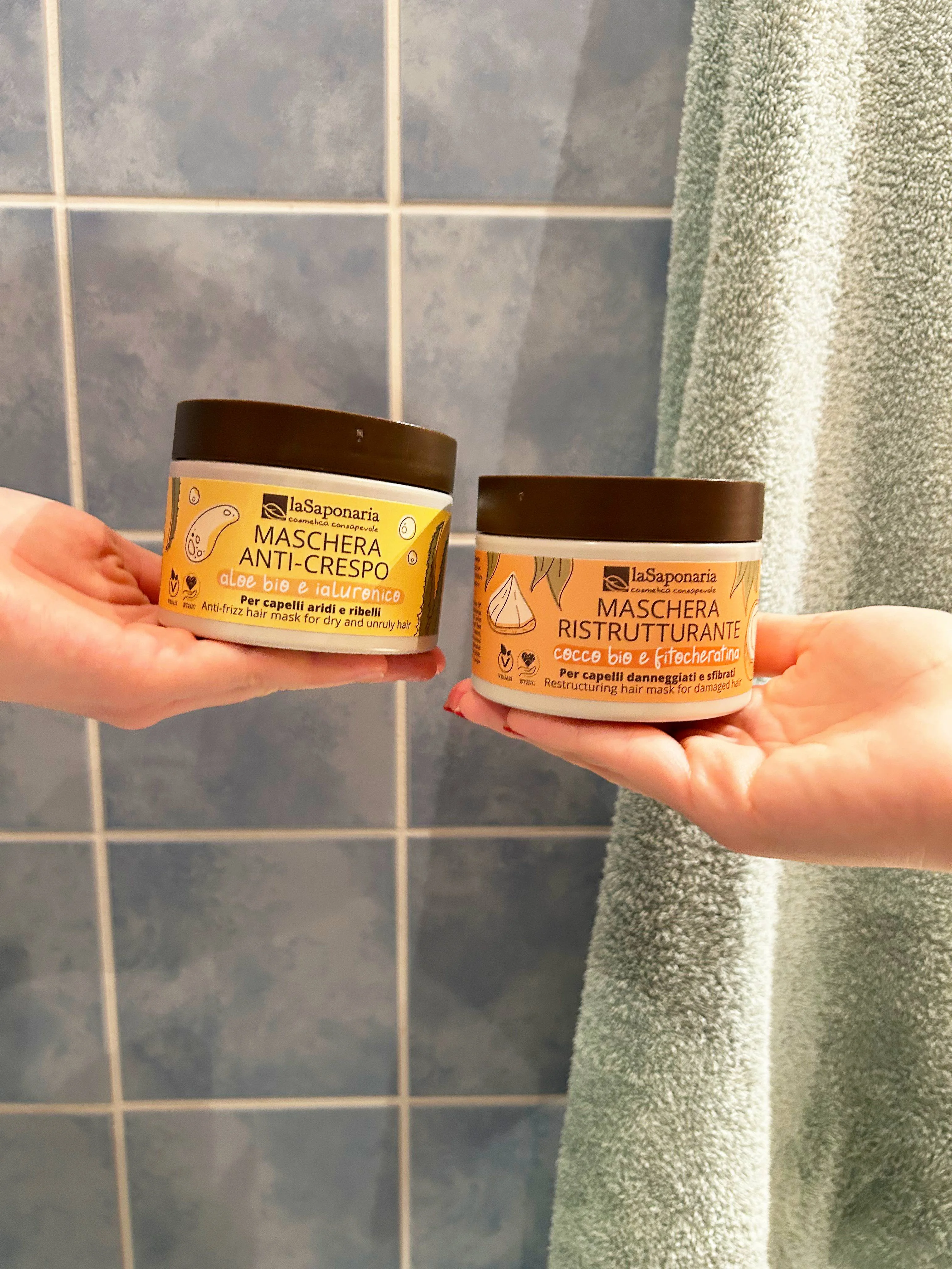 laSaponaria Masque capillaire restructurant à la noix de coco et à la phytokératine (200 ml)