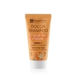 laSaponaria Gel douche et shampooing 2-en-1 à l’orange BIO et à la vitamine C pour toute la famille 500 ml - au parfum doux et revigorant