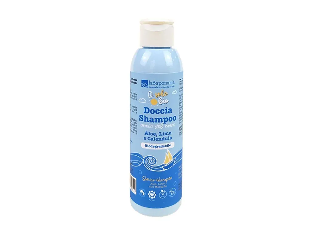 laSaponaria Gel douche et shampooing après soleil BIO (150 ml)
