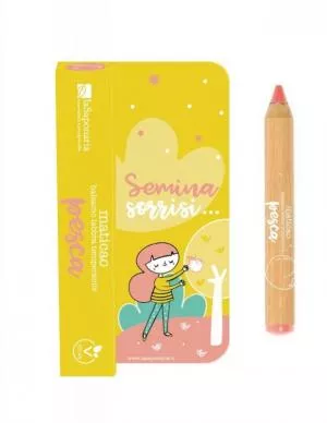 laSaponaria Baume à lèvres teinté en crayon Maticao - Pêche (2,5 g)