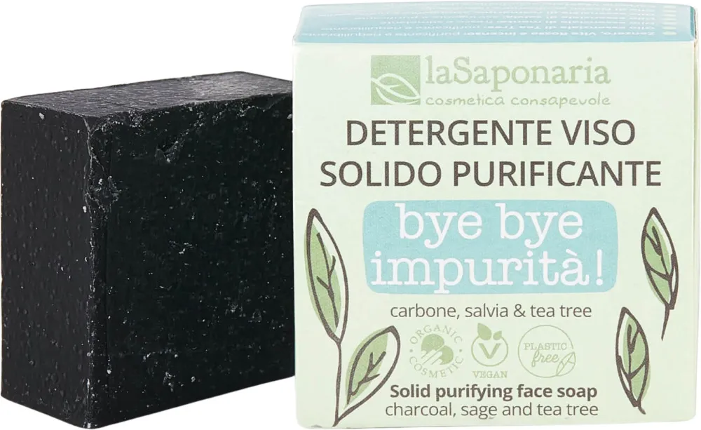 laSaponaria Savon solide nettoyant pour peaux grasses et mixtes BIO (70 g)