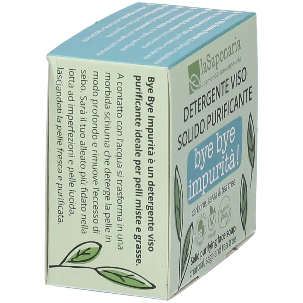 laSaponaria Savon solide nettoyant pour peaux grasses et mixtes BIO (70 g)