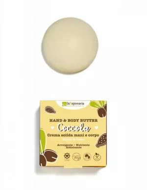 laSaponaria Beurre solide pour les mains et le corps Coccola (80 ml) - dorlotant et nourrissant