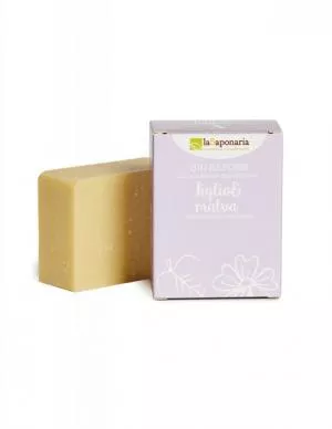 laSaponaria Savon solide BIO - Tilleul et mauve (100 g)