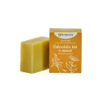 laSaponaria Savon solide BIO à l'huile d'olive - Calendula et avoine (100 g) - convient au corps et au visage