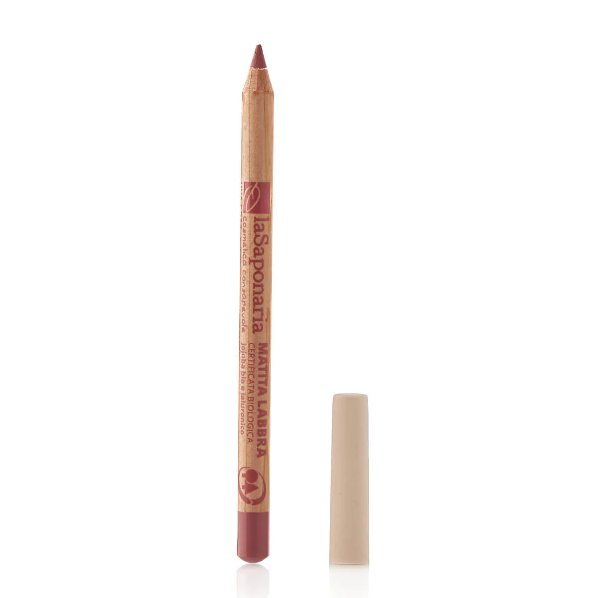 laSaponaria Crayon à lèvres au jojoba BIO (1,1 g) Rosy Nude - 3 teintes