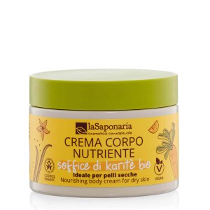 Crème pour le corps nourrissante au beurre de karité BIO (200 ml) - idéale pour les peaux sèches