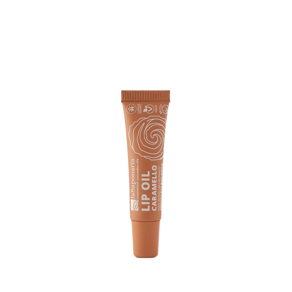 laSaponaria Huile à lèvres nourrissante au caramel BIO - Warm Nude (12 ml) - pour des lèvres brillantes et intensément nourries