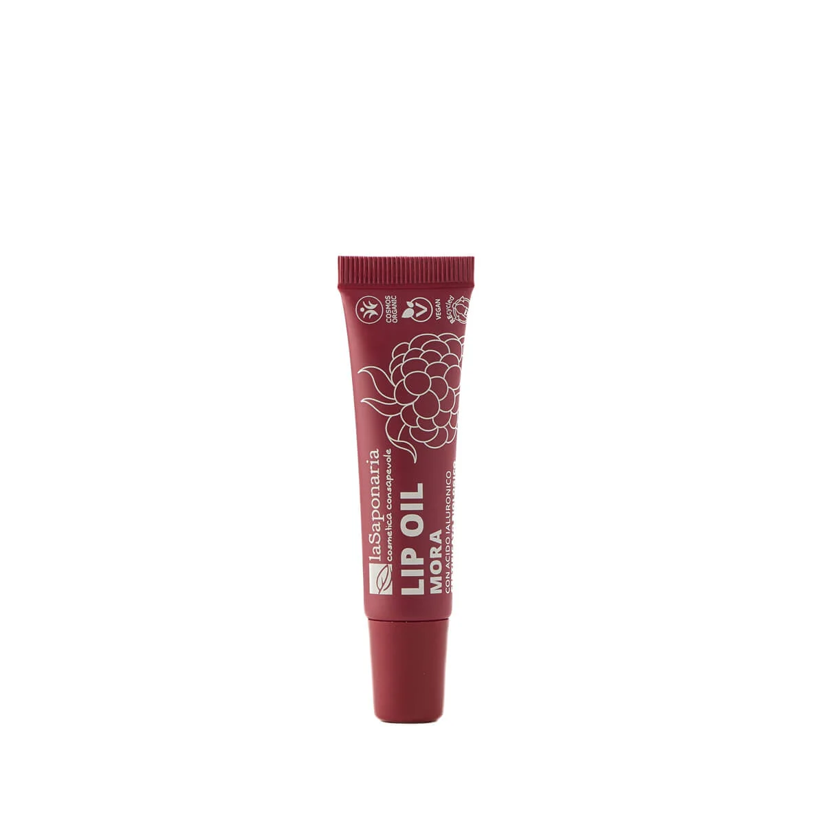 laSaponaria Huile à lèvres nourrissante à la mûre BIO - Intense Blackberry (12 ml) - pour des lèvres brillantes et profondément nourries