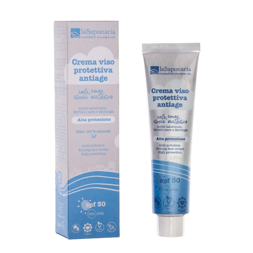 laSaponaria Crème raffermissante et protectrice pour la peau SPF 30 BIO (40 ml)