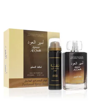 Coffret cadeau Lattafa Ameer Al Oudh eau de parfum unisexe 100 ml + déodorant 50 ml