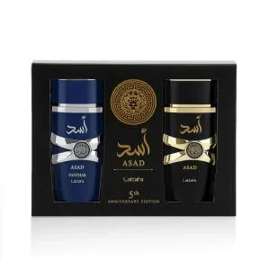 Lattafa Lattafa Asad EDP Asad 100 ml + EDP Asad Zanzibar 100 ml UNISEXE
