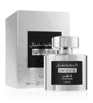Lattafa Confidential Platinum eau de parfum pour homme 100 ml