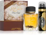 Coffret cadeau unisexe Lattafa Pure Oudi eau de parfum 100 ml + déospray 50 ml 100 ml + deospray 50 ml