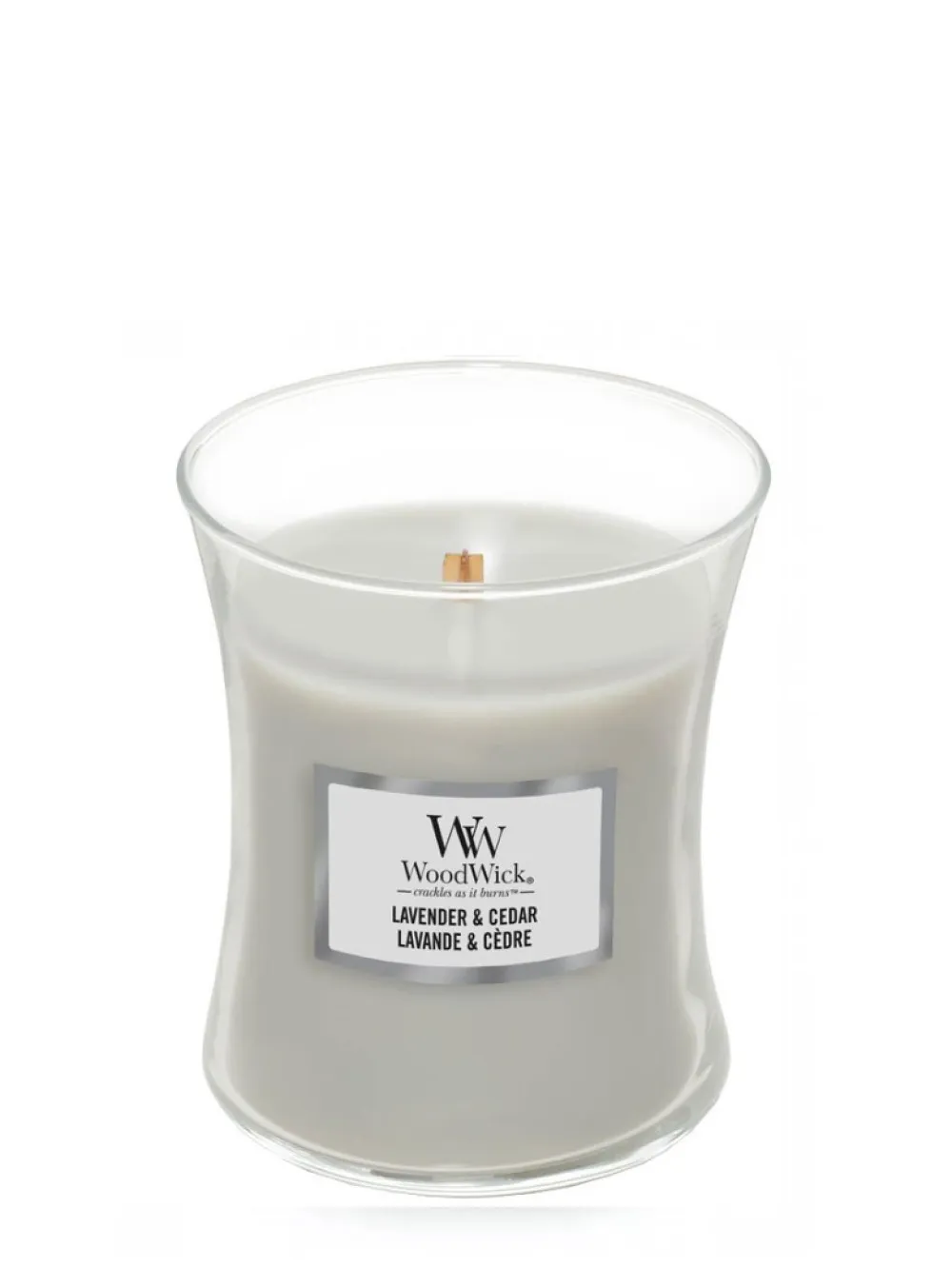 Lavande & Cèdre bougie parfumée à mèche en bois 275 g